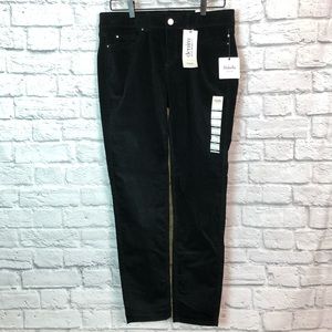 NWT Rafaella size 10 black velvet corduroy pants